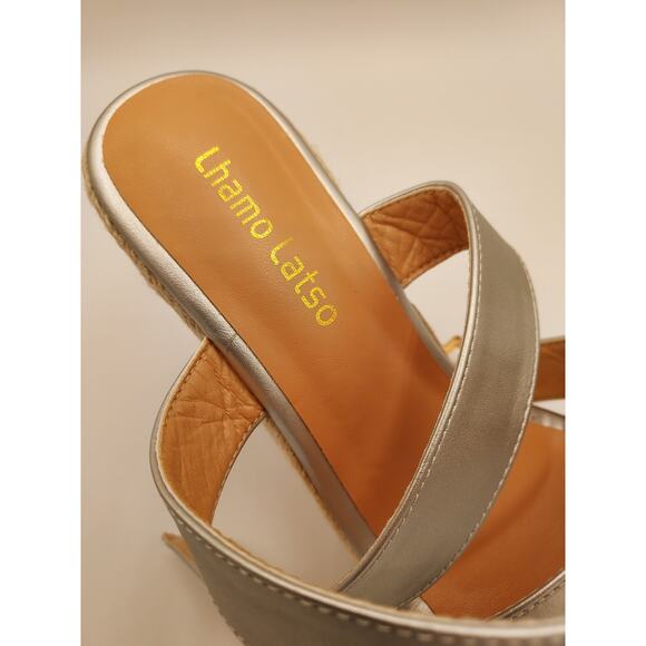 NEARLY NEW Lhamo Latso Wedge Sandals - Sz 7.5 - Picture 3 of 5